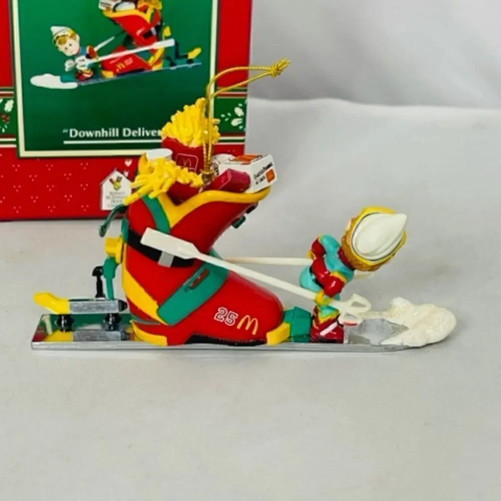This ENESCO Treasury of Christmas Ornament from 1996 features the McDonald's 